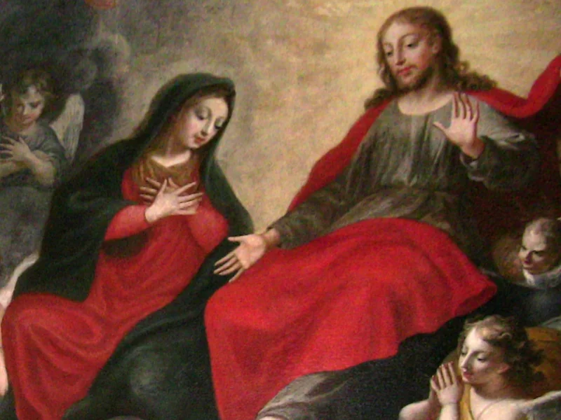 1614-Daniel Hallé - Cristo e la Vergine appaiono a San Francesco, 1671